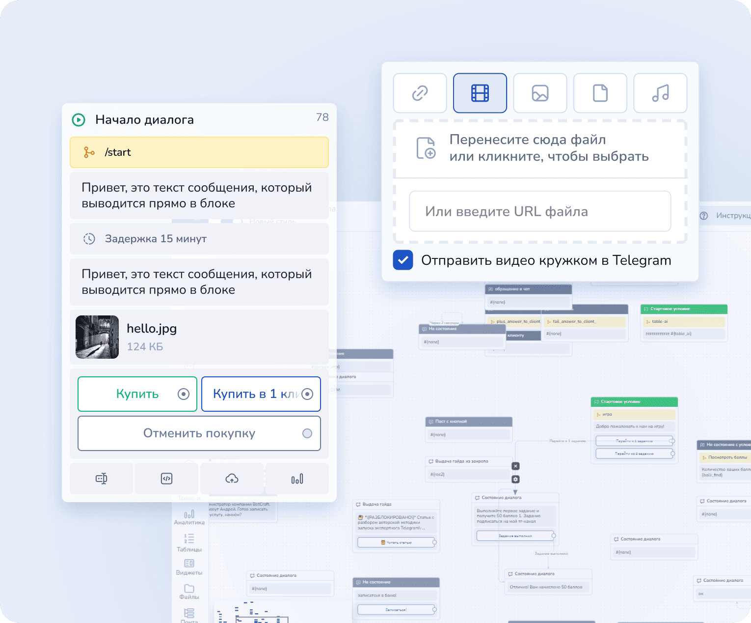 Условия запуска